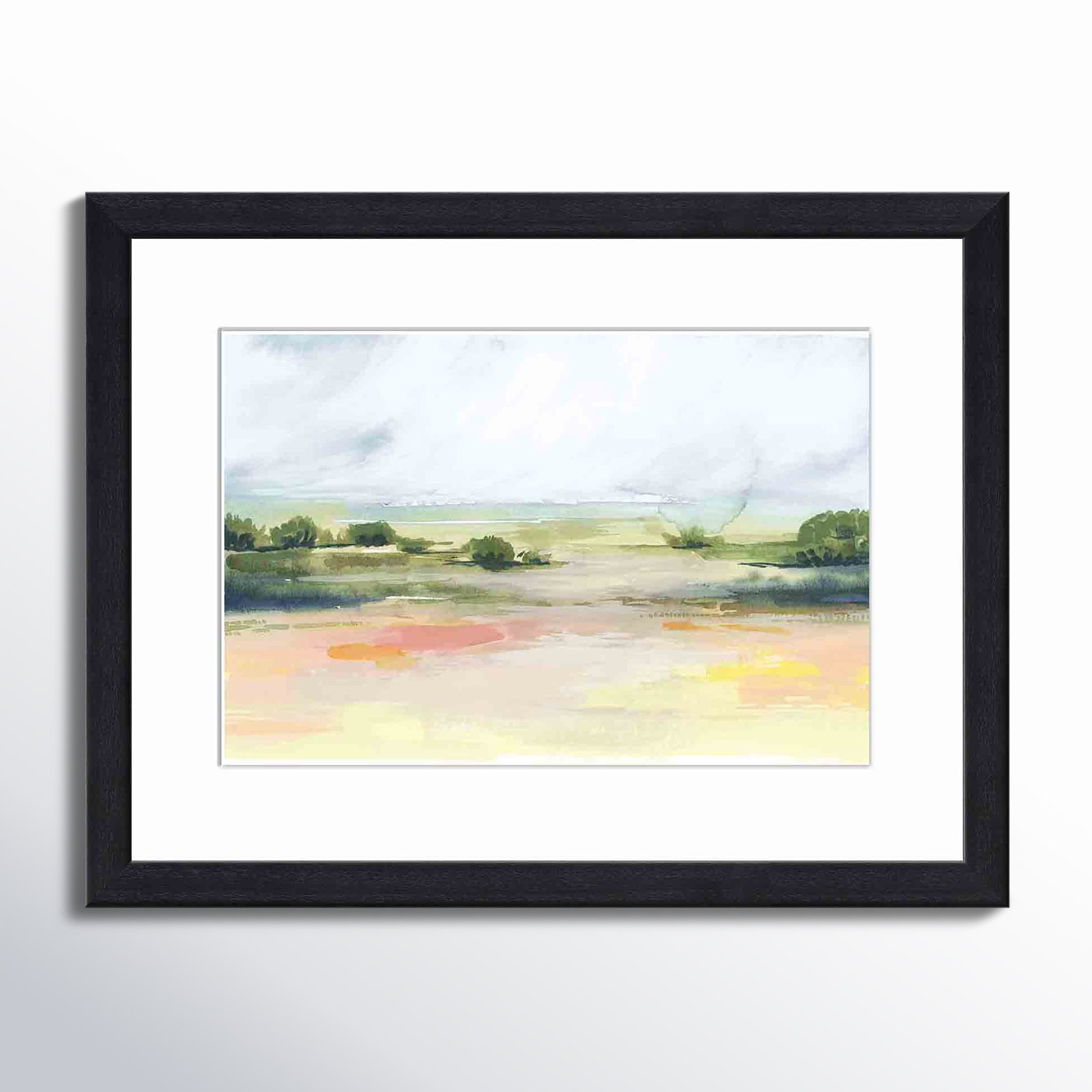 Sunlit Marsh I by Grace Popp, 24.09" H x 34.09" W x 1.1" D, Black