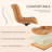 Tufted Swivel Leather Upholstered Side Chairs Modern Dining Chairs with Metal Legs-610599102