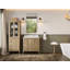 Teck d'Atlanta 22 po D Meuble-lavabo décalé à droite en gris clair avec quartz Cove-110352807