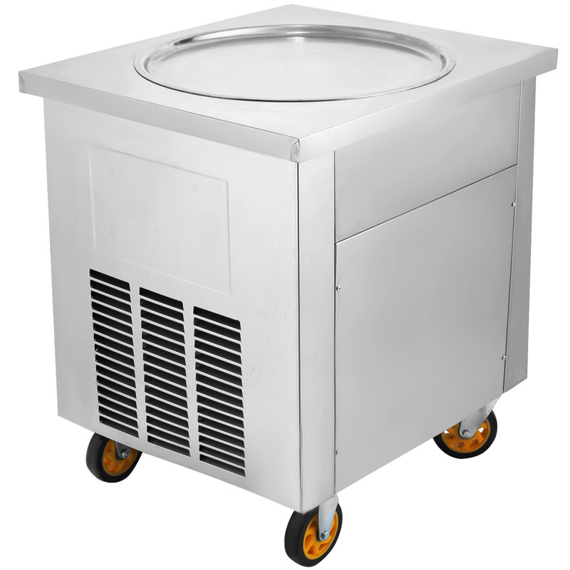 Machine à glaçons commerciale, machine à yogourt frit 1800 W, glace frite