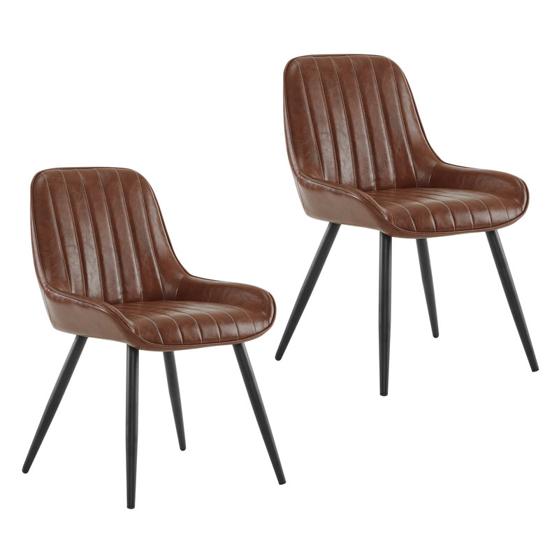 Knighton Upholstered Dining Chair, Brown
