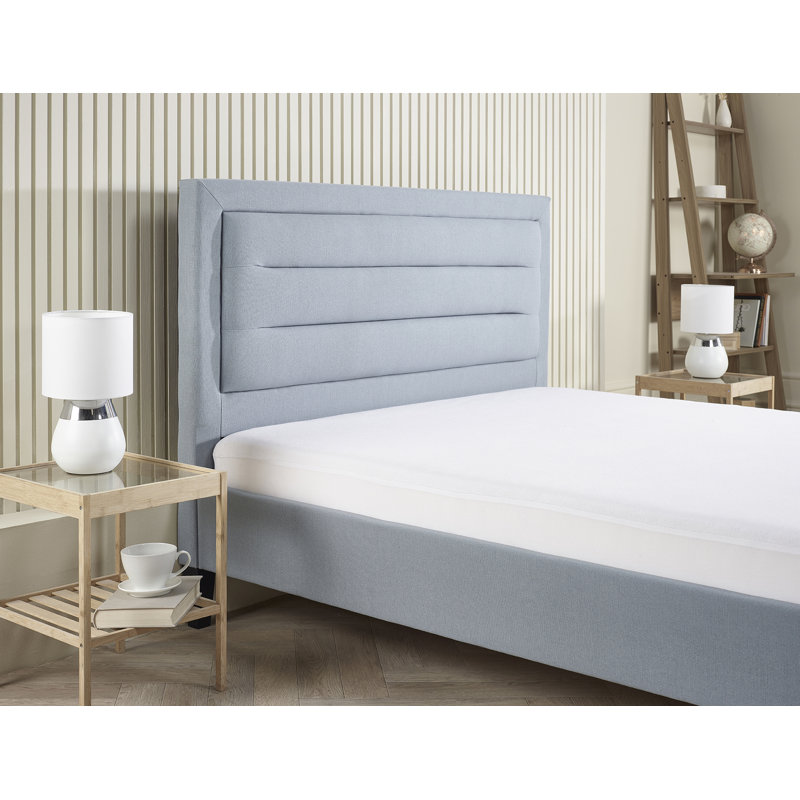 Kovi Upholstered Bed, Blue, Single (3') [98 x 207 cm]