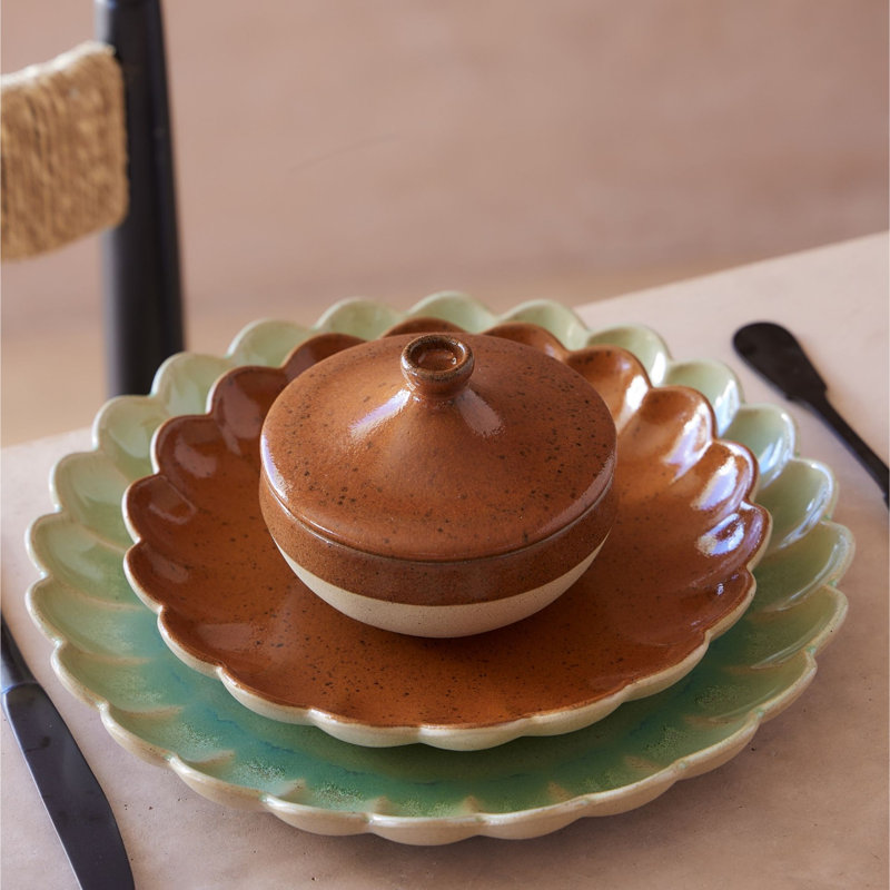 Marrakesh Stoneware Salad/Dessert Plate, Cumin Yellow