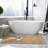 62.9'' x 29.52'' Soaking Solid Surface Bathtub