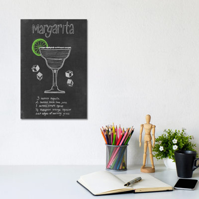 Chalkboard Cocktails Collection II by Grace Popp - Wrapped Canvas Painting