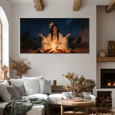 Impression sur toile Native American
