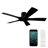 54" Aviator 5 - Blade Outdoor/Indoor Smart Flush Mount Ceiling Fan With Bluetooth Remote Control Included-55456625-115237134