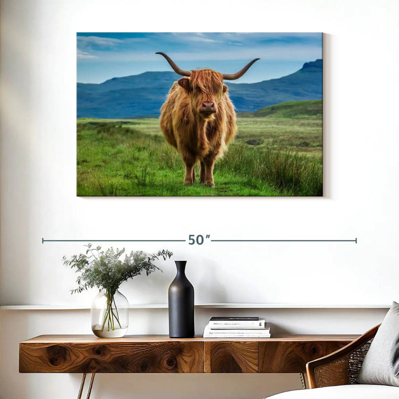 Brampt Irish Highland Cow, 26" H x 39" W