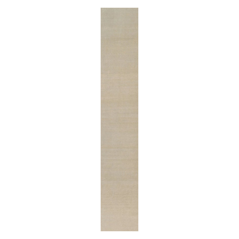Textural One-of-a-Kind 3x18 Hand Knotted Area Rug