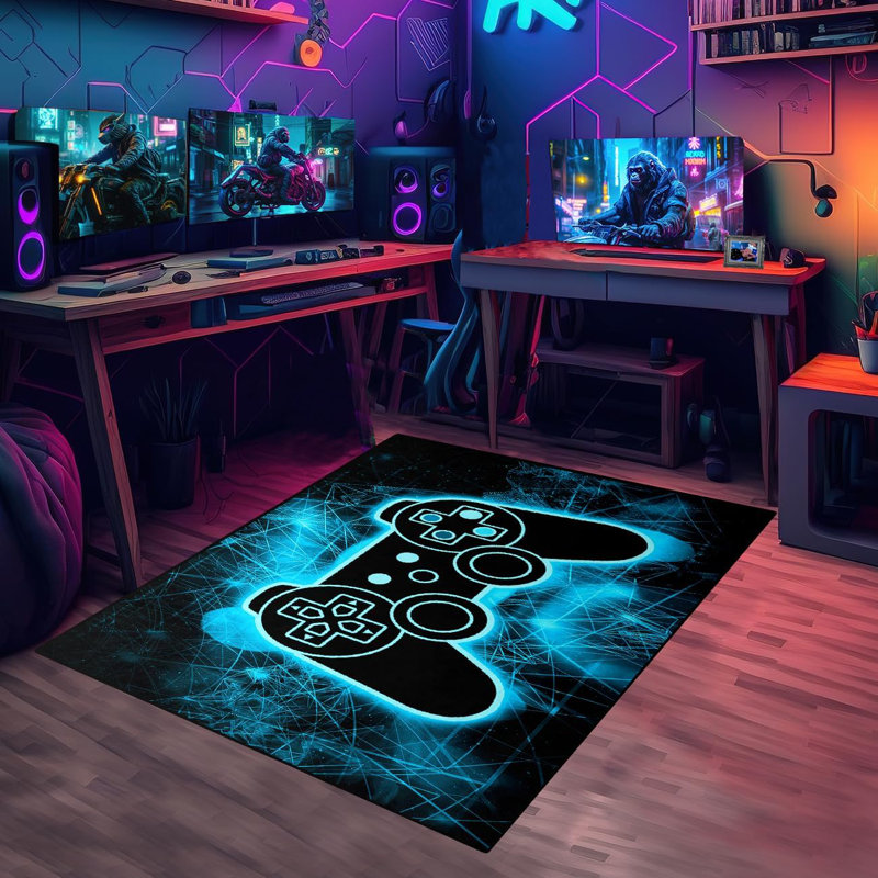 Tapis de jeu vidéo antidérapant Gamer