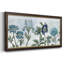 Rétro nuances de bleu - reproduction d'un cadre photo sur toile-427454398