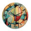 Horloge murale en bois massif Markina-1663742035