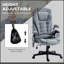 Fauteuil de bureau à 6 points de massage vibrant avec chaleur lombaire et fonctions réglables pour un confort ultime-1081129670
