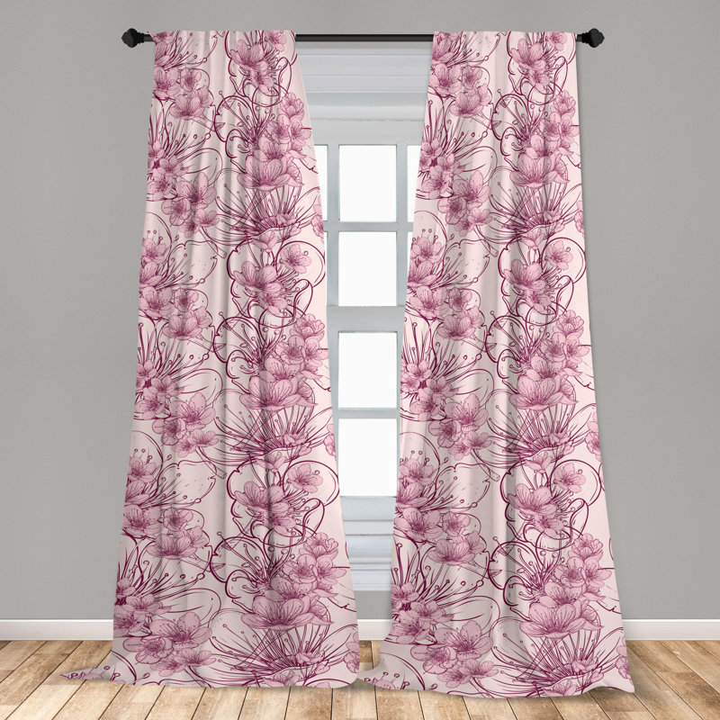 Quantella Semi Sheer Curtain Pair, 28" W x 63" L