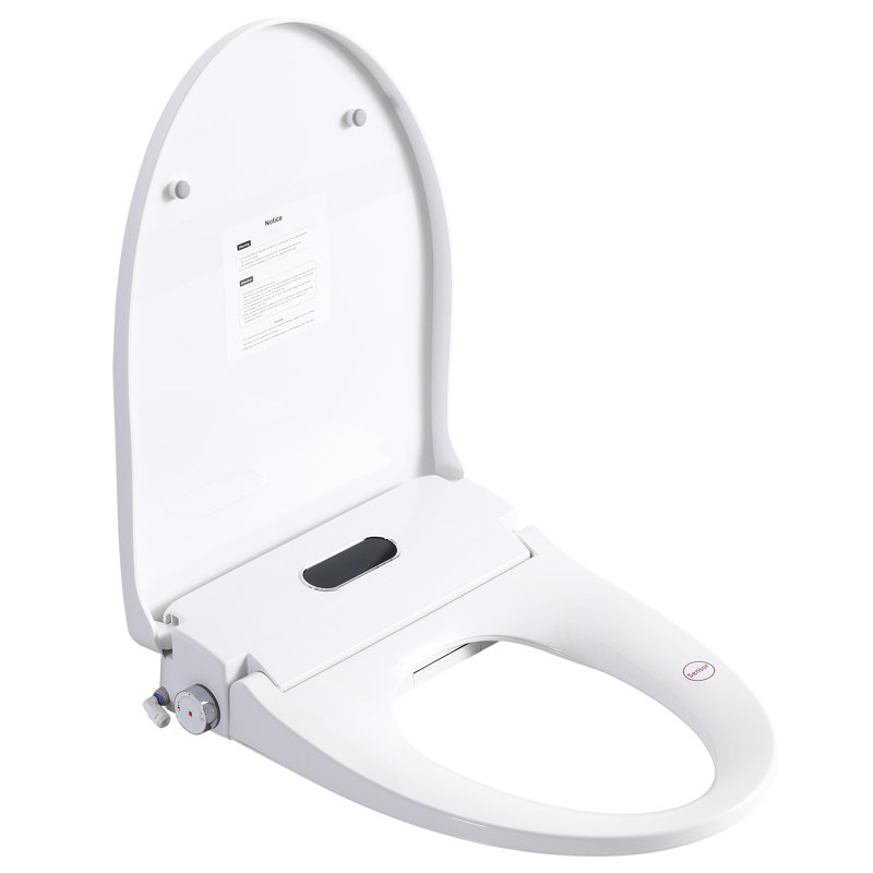 Bidet Toilet Seat With Side Knob, Water Adjustment, And Massage Wash Mode For Bathroom Use Smart Control, Night , Four Heating Levels Easy