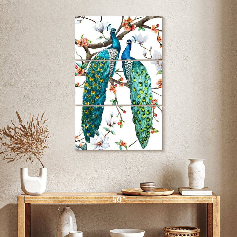 Brampt Paradise Birds I, 38" H x 24" W