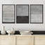 «Geometric Line Industrial», impression sur toile encadrée minimaliste géométrique noire et grise et verte, 3 pièces-84975057-84975055