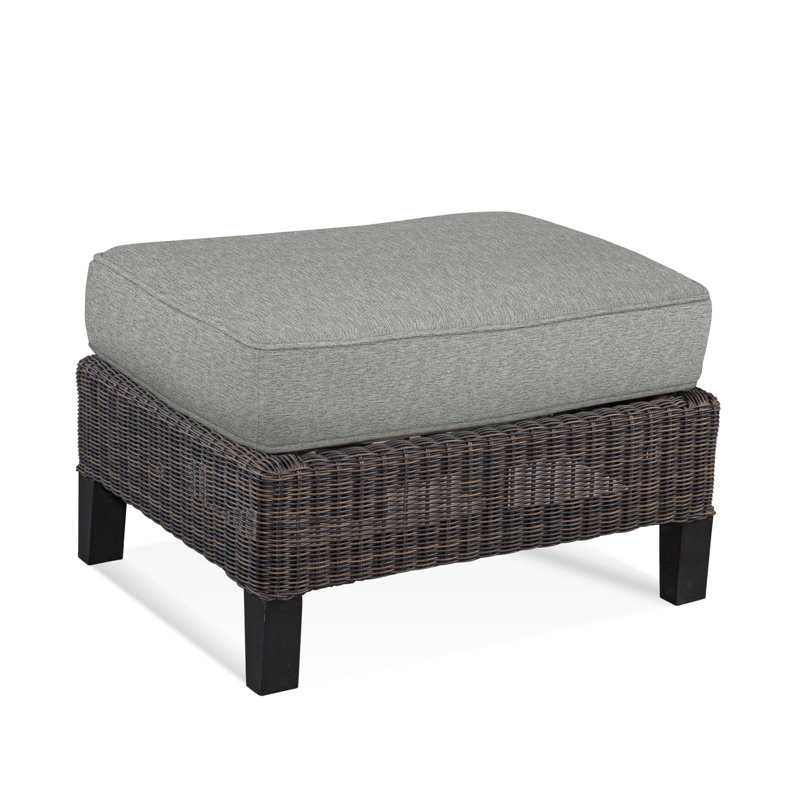 Repose-pieds avec coussin Tangier, Performance intérieur / extérieur Domino; 6373-8
