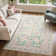 Kaldi Kaldi Oriental Botanical Floral Machine Washable Area Rug with Non-Slip Backing for Living Room, Dining Room, Bedroom