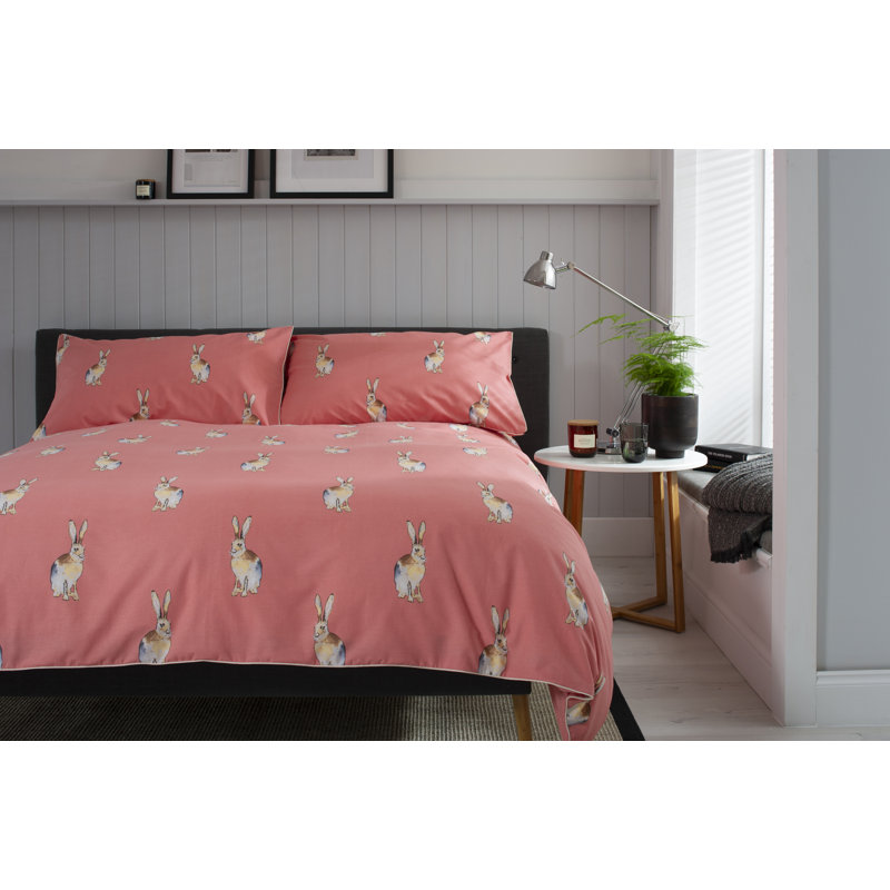 Hare Duvet Cover Set, Single - 2 Standard Pillowcases