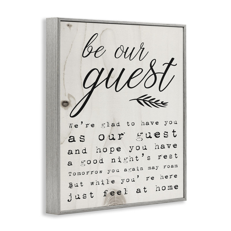 «Be Our Invité Poem Cursive», impression, H 14 po x l 11 po, Estampe numérique Farmhouse