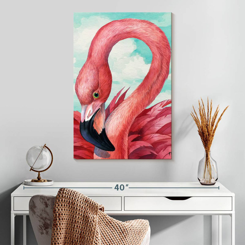 Brampt Fab Flamingo, 30" H x 20" W