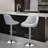 Calvyn Adjustable PU Leather Bar Stool Swivelling Counter Stool With Backrest Footrest-1258321392-1230355133