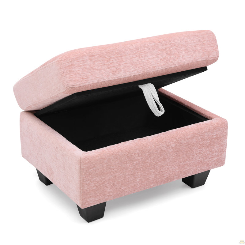 Canapé inclinable simple avec dossier réglable manuellement, port de charge USB, Rose