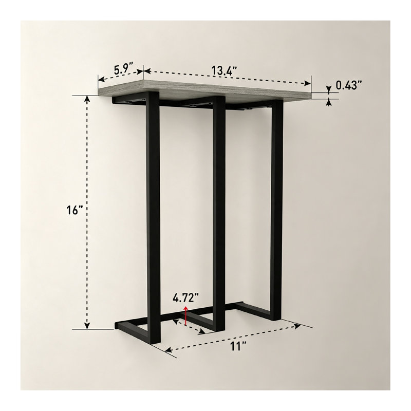 34 cm L Iron Towel Rack