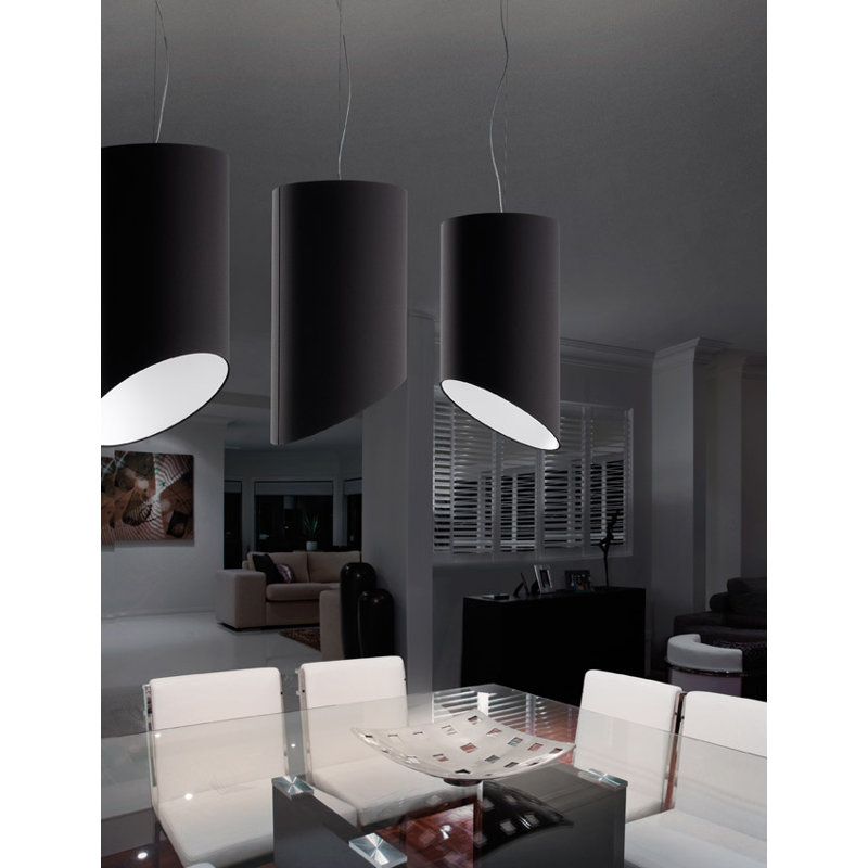 Luminaire suspendu cylindrique unique à 1 lumière Vanaja