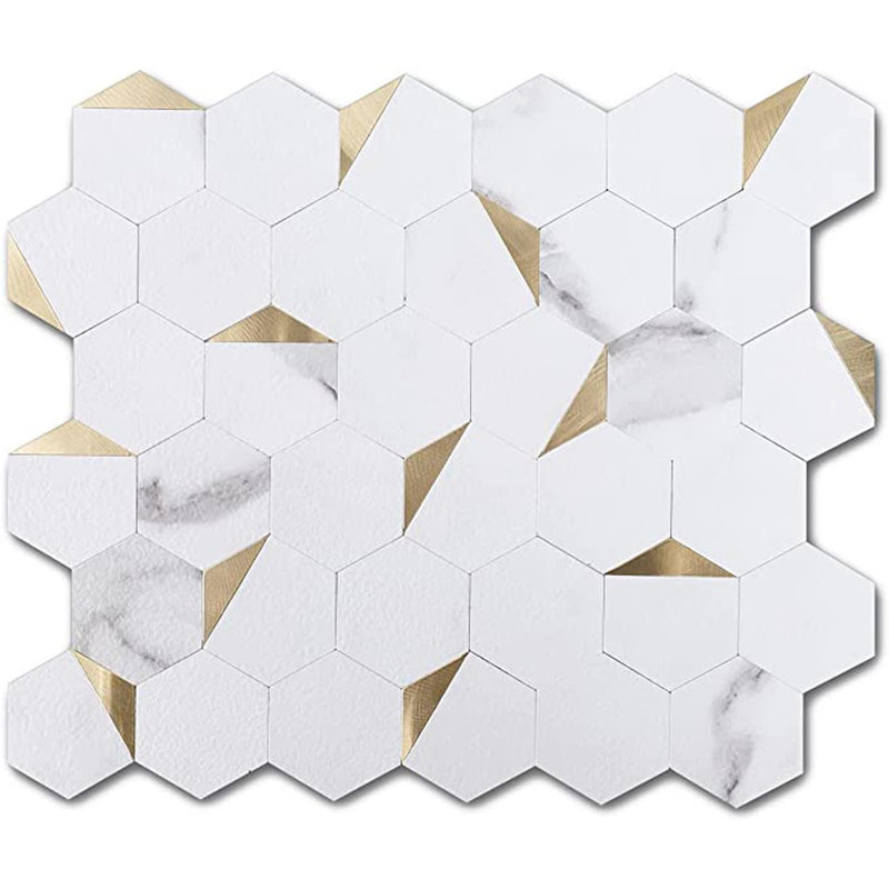 Carreaux de mosaïque auto-adhésifs Carrare