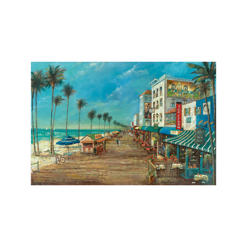 A Day On The Boardwalk by Ruane Manning - Wrapped Canvas Print, 66.04 cm H x 45.72 cm W x 3.175 cm D