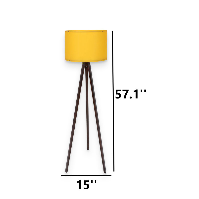 Mustard Tripod Floor Lamp