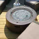 Arlmont & Co. Koby Concrete Propane Fire Pit Table & Reviews | Wayfair