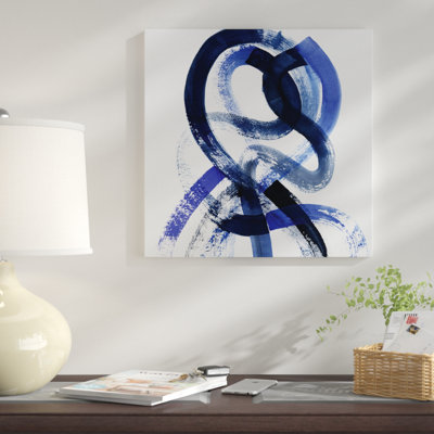 «Blue Kinesis V», impression sur toile