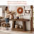 55.12'' Sofa Table with Storage Shelves