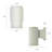 1-Light White Minimalist Wall Sconce