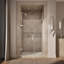 Composed 4646-3/4-In W X 71-1/2-In H Frameless Pivot Shower Door With 3/8-In Crystal Clear Glass And Back-To-Back Vertical Door Pulls-2046325832
