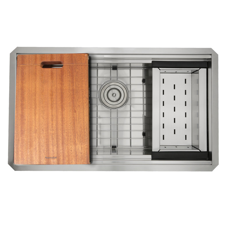Pro Series 30'' L Stainless Steel Single Basin Kitchen Sink