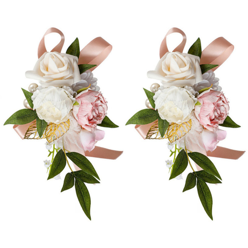 2 pièces de fleurs de corsage d'épaule de mariage, femmes, retour de bal / corsage de bal, etc.