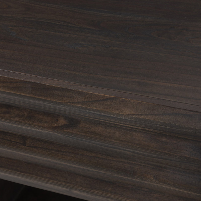 Tussac Nightstand-Matte Brown Neem, Matte Brown Neem