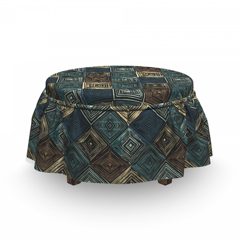 Housse pour repose-pieds rhombus