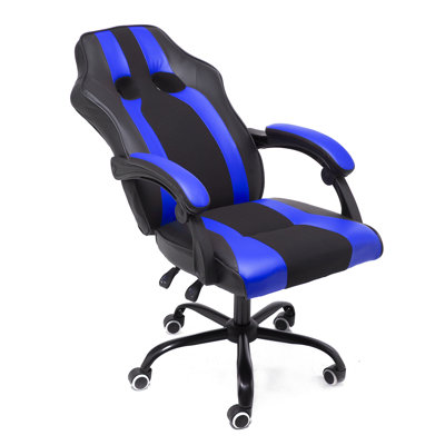 Blue Elephant Ergonomic Faux Leather PC & Racing Game Chair