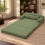 Canapé-lit pliable en velours côtelé, 2 en 1, gain de place, gris-vert-1960081659