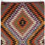 Tapis de couloir turc en laine tissé à la main 5 x 12,5 pi Kilim