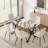 7-Piece Glass Top Dining Table Sets-2113774519