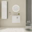 Meuble-lavabo mural 24 po avec lavabo, porte à fermeture en douceur et conception imperméable durable pour les petits espaces-126233308-126233306