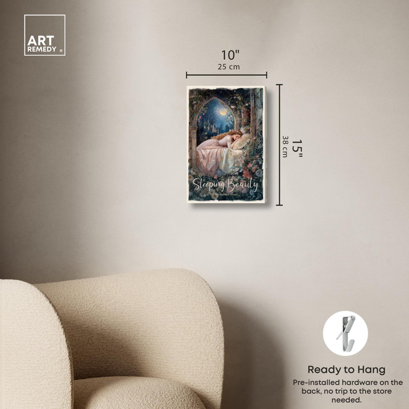 «Classic Sleeping Beauty», toile classique par Art Remedy, H 15 po x l 10 po, Toile tendue