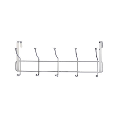 Buckingham Over Door Coat Hanger Rack 10 Hooks Space Saving Door Organizer