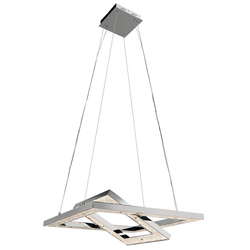 Luminaire suspendu géométrique unique à 1 lumière Morelock